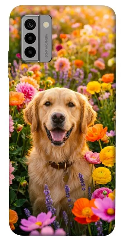 TPU чохол Demsky Flowery labrador для Nokia G22