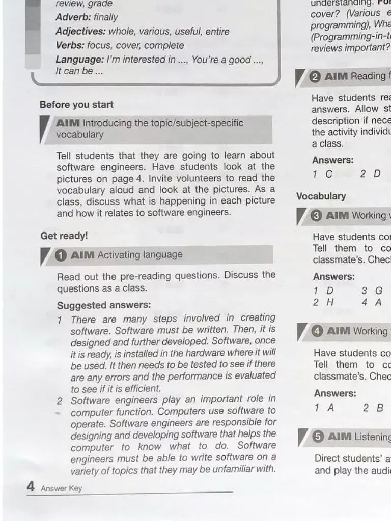 Career Paths. Software Engineering. Teacher's Guide - фото 4
