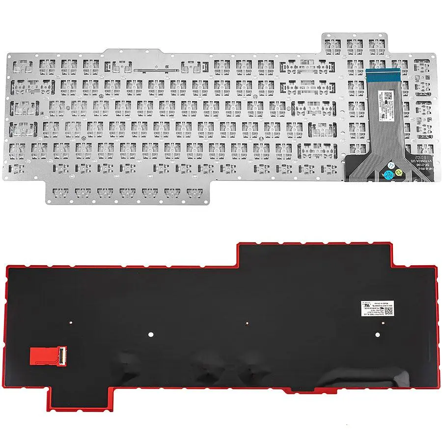 Клавіатура для ноутбука ASUS (G703 series) ukr чорний без фрейма підсвічування клавіш(RGB) - фото 2