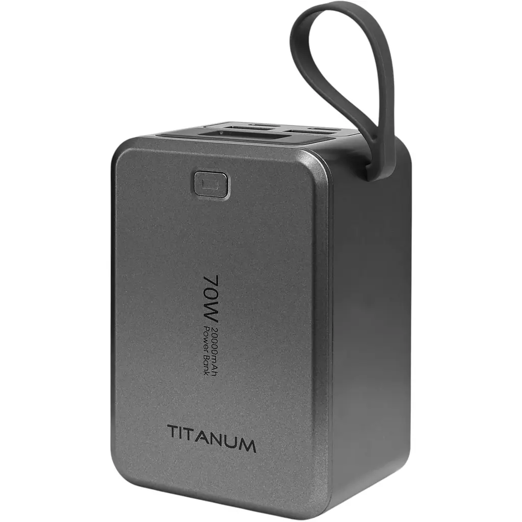 Павербанк Titanum WP049 PD70W 20000mAh сірий (TPB-WP049-G) - фото 2