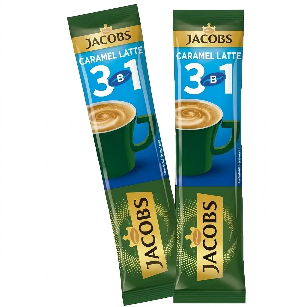 Кавовий напій Jacobs 3в1 Caramel Latte, оригінал, 56х12,3 г 688,8 г - фото 3