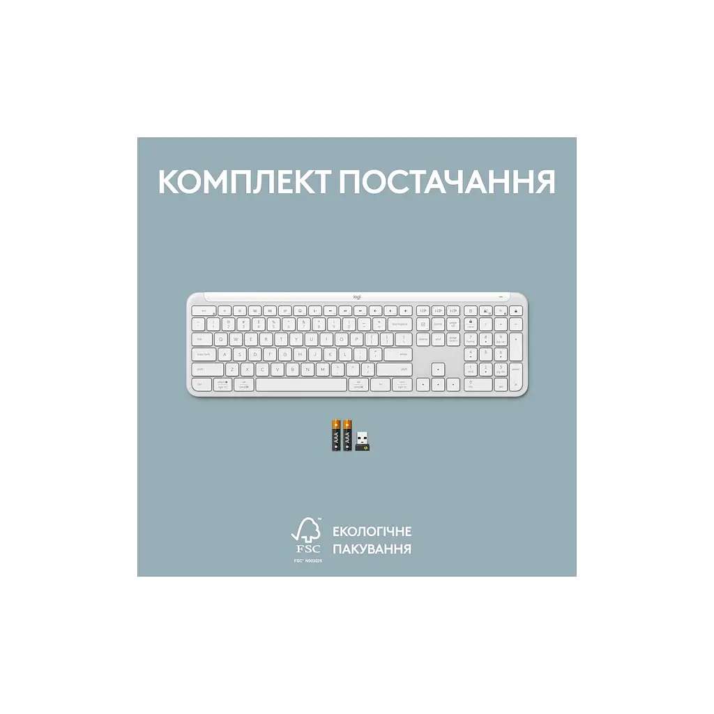 Клавіатура Logitech K950 Bluetooth/Wireless UA Off-White (920-012466) - фото 11