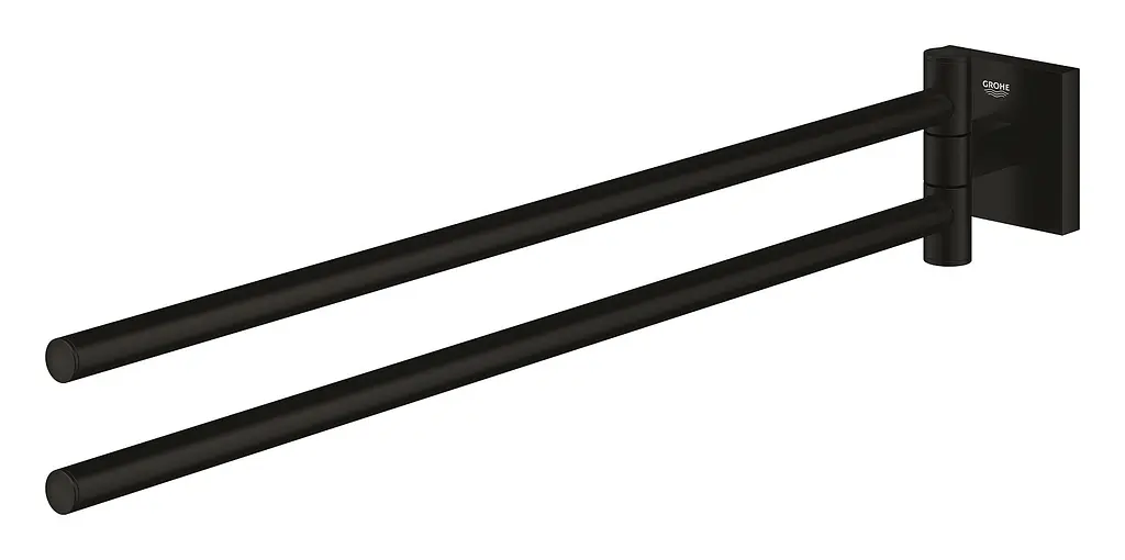 Держатель для полотенца Grohe QuickFix Start Cube 409762430 Черный матовый - фото 3