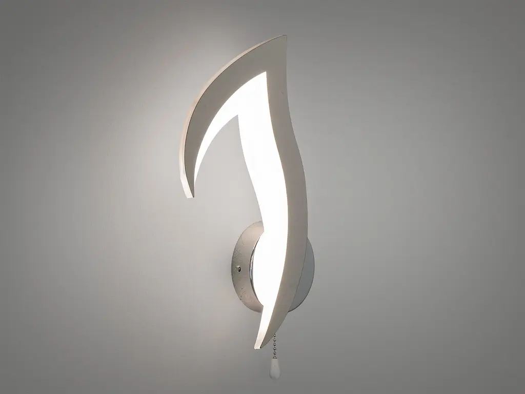 Светильник LED Diasha 8146/1HR 12W хром для детской комнаты высота 33 см диаметр 20 см - фото 2