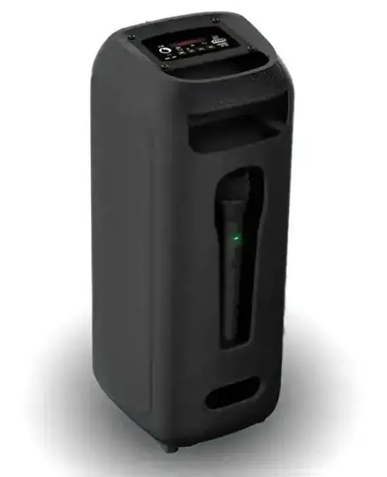 Колонка Bluetooth портативна акумуляторна 4"х2 потужність 40Вт з мікрофоном світломузика Unique BT-2425 - фото 3