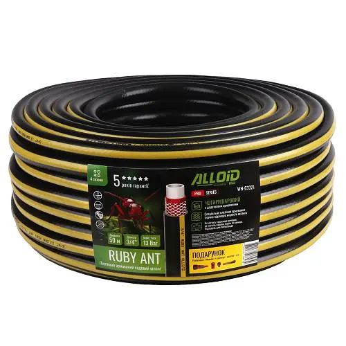 Шланг армований Alloid 4-х шаровий "Ruby Ant" 20 мм 3/4" 50 м (WH-63321) - фото 2