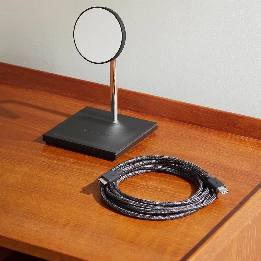 Беспроводное зарядное устройство для Native Union Snap Magnetic Wireless Charger Black (SNAP-2IN1-WL-BLK) - фото 6