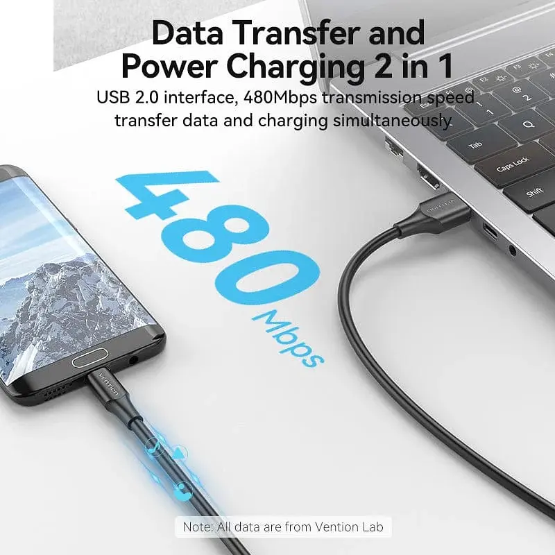 Кабель USB 2.0 AM-micro BM 1.0м Чорний - фото 4