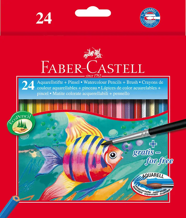 Акварельні олівці Art Grip 24 кол. Faber-Castell (4005401144250)