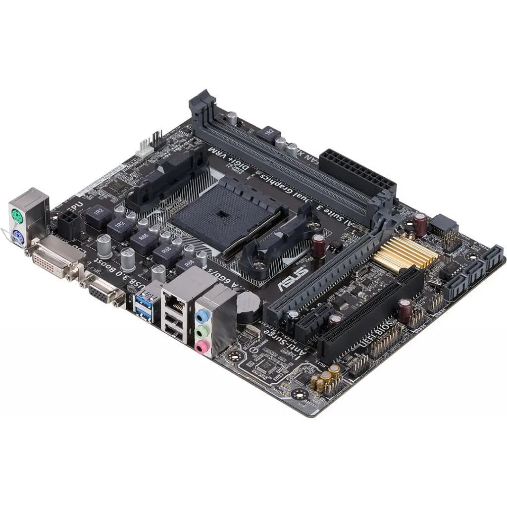 Материнська плата ASUS A68HM-K (A68HM-K) (Socket FM2, AMD A68H, Micro-ATX) Б/в - фото 2