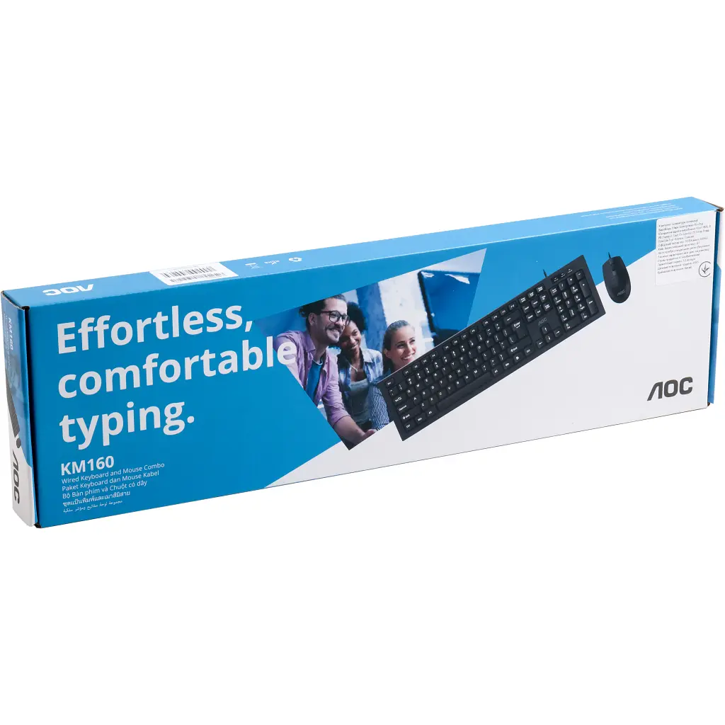 Комплект AOC KM160B USB UA Black (KM160B/97) - фото 12