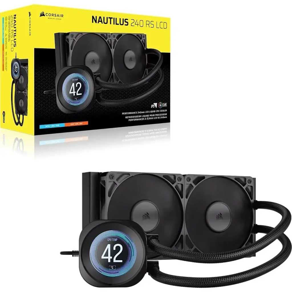 Система рідинного охолодження Corsair Nautilus 240 RS LCD (CW-9061031-WW)