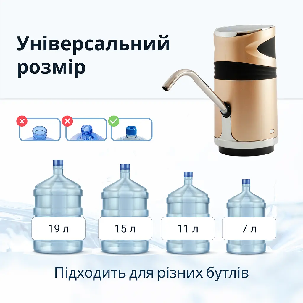 Електрична помпа для води ViO E12-DS gold, із захистом від дітей - фото 6