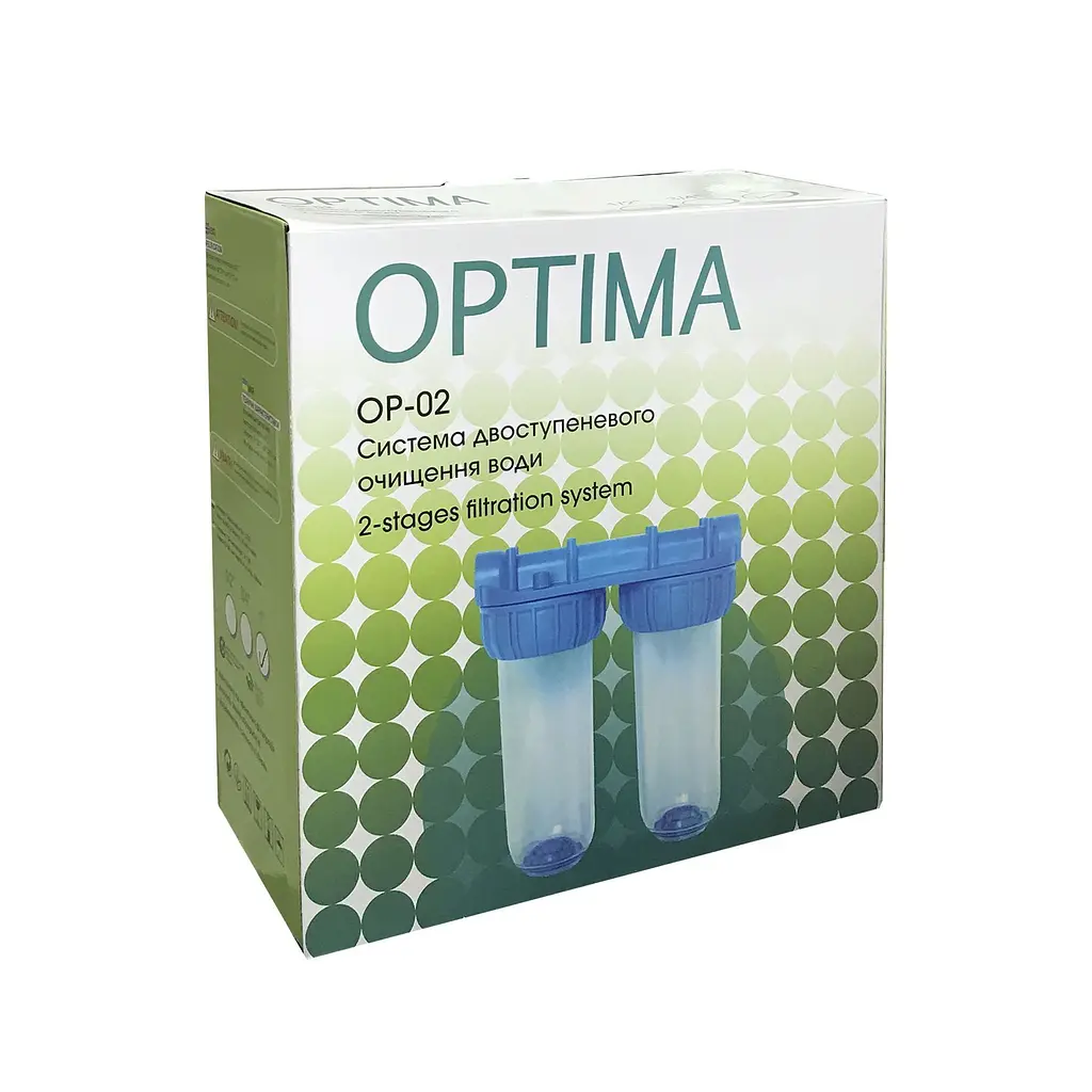 Система 2-х ступеневого очищення Optima OP-02, 3/4″ (000017191) - фото 3