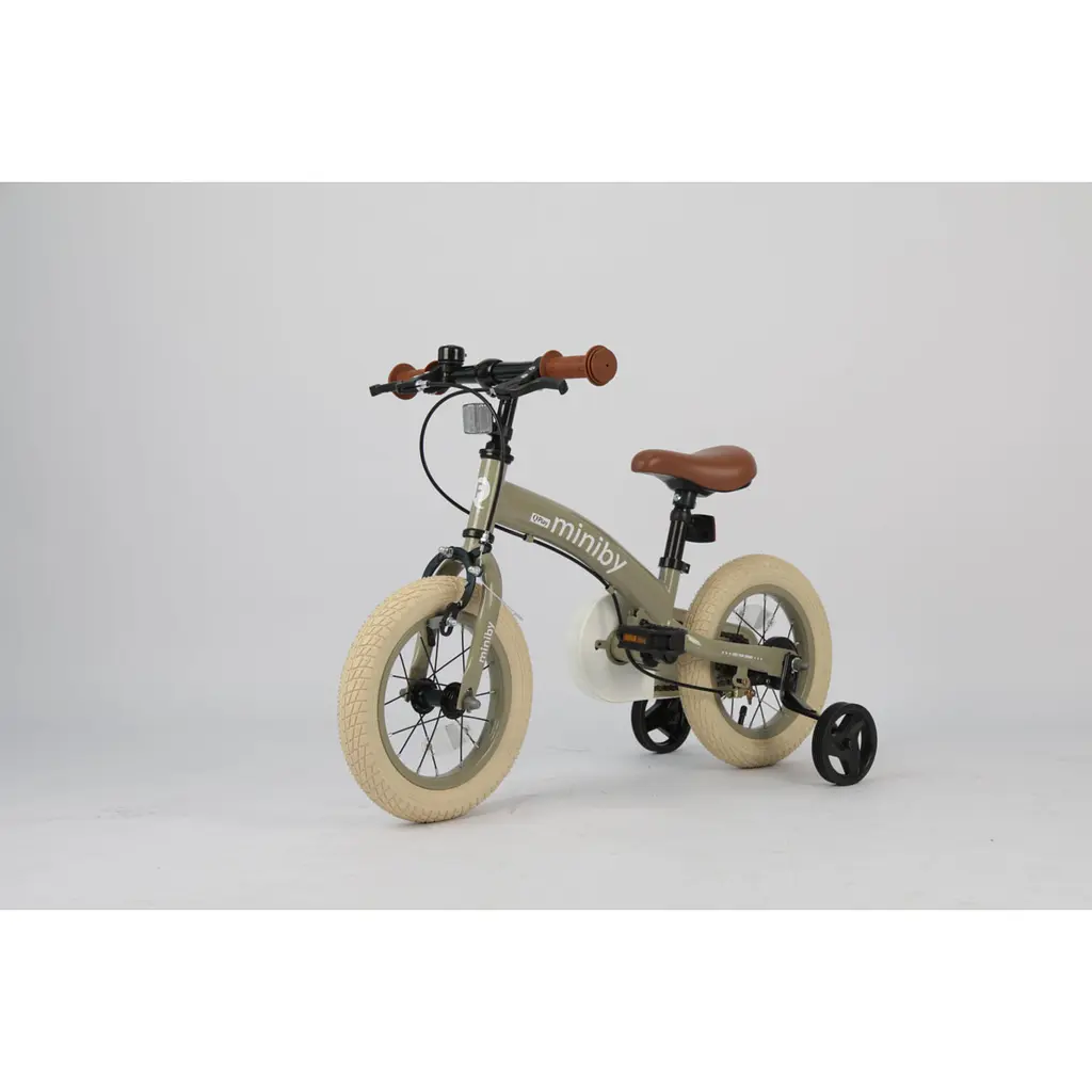 Велосипед-біговел Qplay Miniby 3в1 12" Grey-Green (CB02MiniBy12Grey-Green) - фото 10