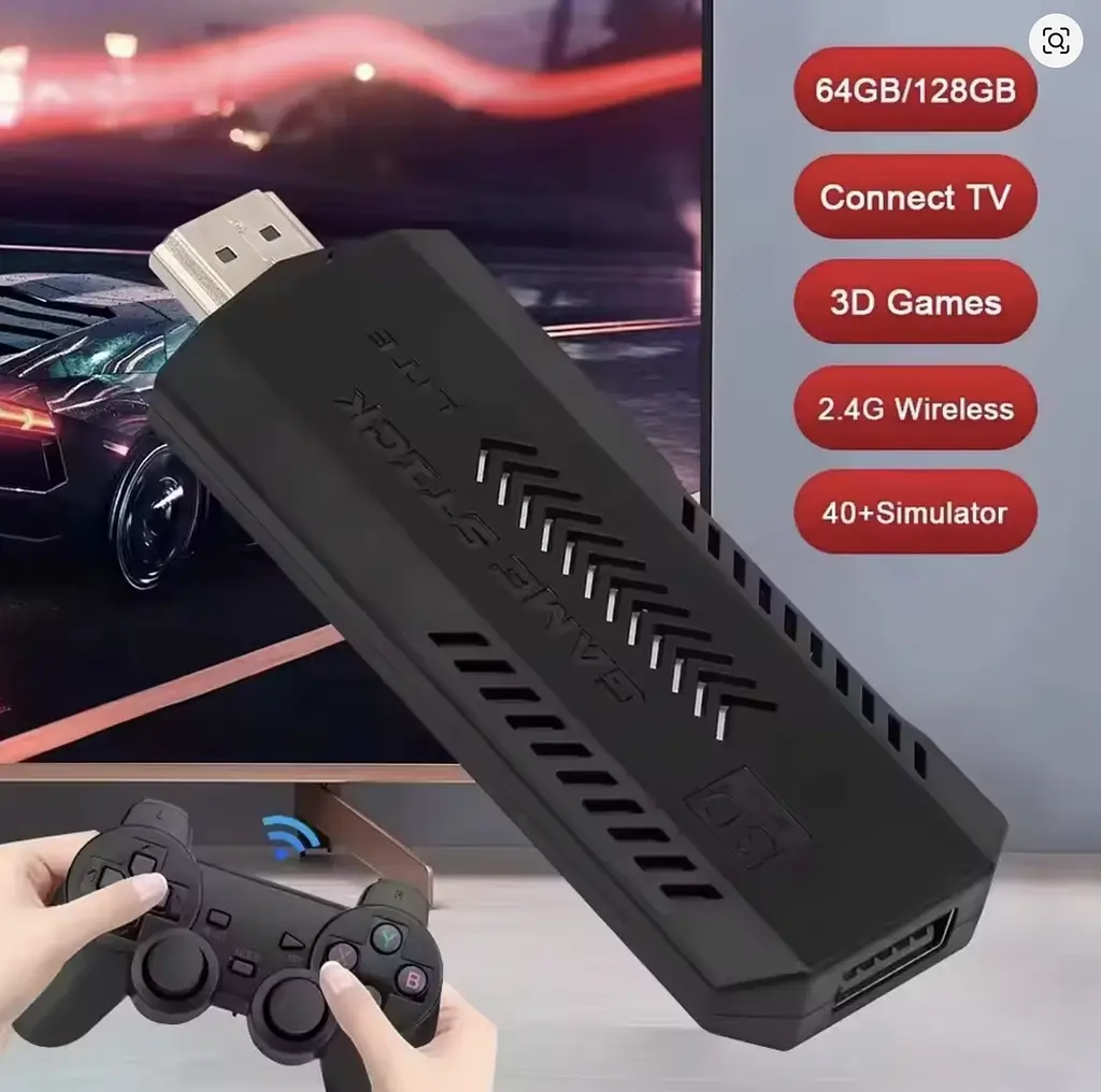 Ігрова приставка X2 Plus Gamestick з двома бездротовими джойстиками ∙ Gamepad-приставка X2 Plus 64GB з підтримкою 4K Ultra HD - фото 4