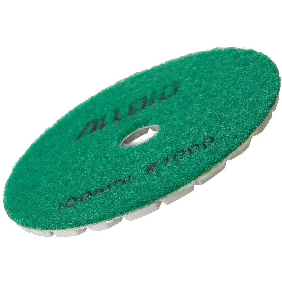 Круг алмазный Alloid Building Tools Combs шлифовальный на липучке 100 мм зерно 1000 (DD-63383) - фото 3