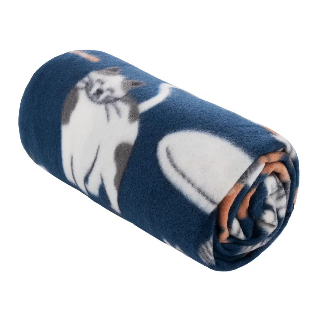 Плед Ardesto Fleece 100% поліестер котики синій 130 x 160 см (ART0725PB) - фото 2