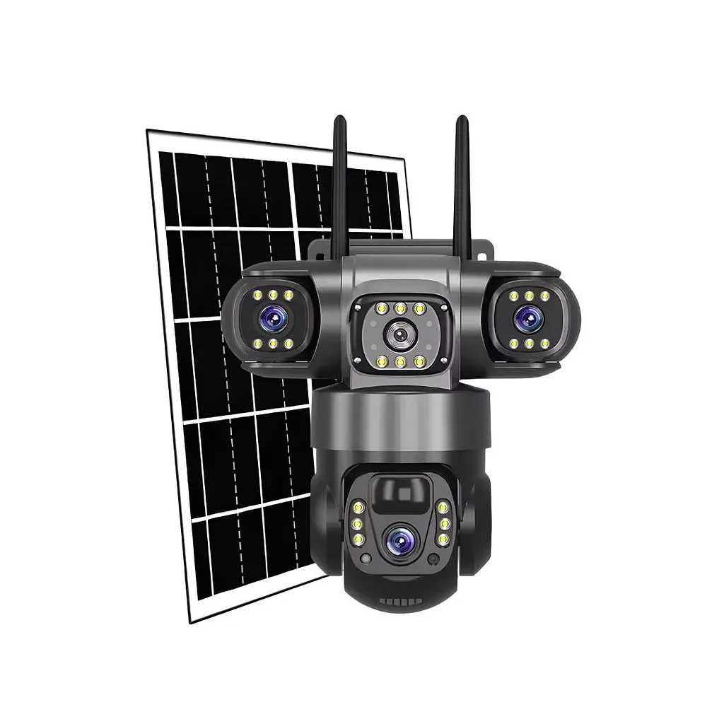 IP-камера уличная с аккумулятором и тройным объективом XON 4G 8000mAh Solar 1080P SmartCam (TCBSM23VB 3992) Черная - фото 5