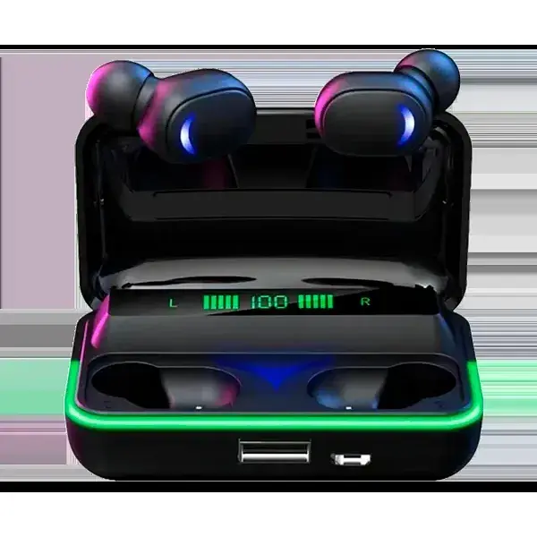 Навушники бездротові XPRO E-10 Bluetooth з Power bank чорні (Bluetooth E-10_400) - фото 6