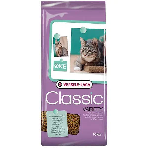 Сухий преміум корм для котів Versele-Laga Classic Cat Variety Верселе-Лага Класік 10 кг (412725)