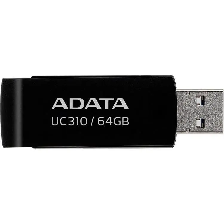 Флеш-накопичувач Adata Flash 64Gb USB 3.2 UC310 Black (UC310-64G-RBK) - фото 4