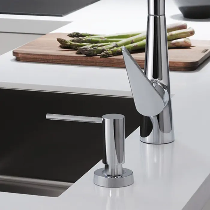 Дозатор кухонний Hansgrohe A41 500 ml врізний хром 40438000, Хром - фото 4