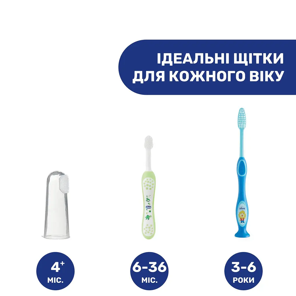 Детская зубная щетка Chicco для молочных зубов Львенок, синий, 3-6 лет (09079.20.10) - фото 6