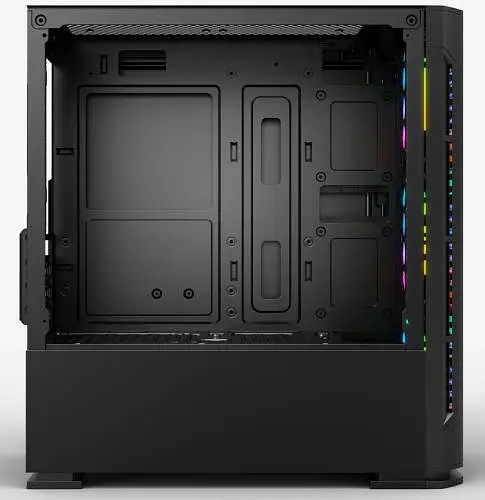 Корпус 2E Gaming CALLEO Black без БЖ Mini Tower для Micro ATX / Mini ITX 2xUSB 2.0 1xUSB 3.0 4x120 ARGB Fan бічна панель із загартованого скла (2E-GB700) - фото 6