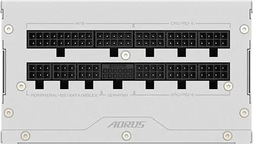 Блок живлення 1000 Вт, AORUS ELITE P1000 W, White, модульний Gigabyte teh0028989 - фото 2