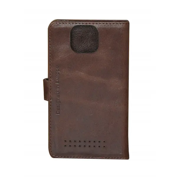 Чохол шкіряний універсальний 4.7 dark brown камера в центрі - фото 2