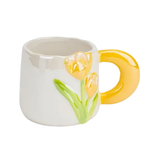 Чашка Elisey Жовті тюльпани 400 мл жовтий (4013-006)   - фото 2