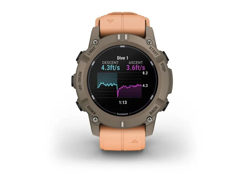 Смарт-годинник Garmin Descent G2 Paloma with Shell Pink Band (010-02986-01) - фото 7
