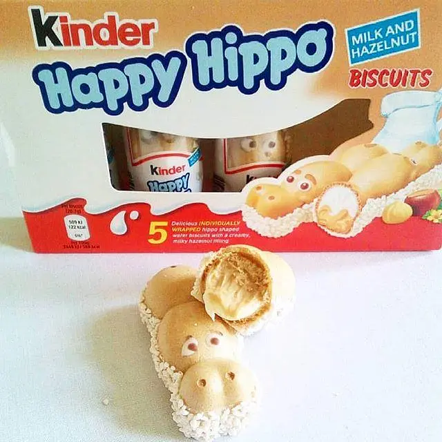 Вафельні батончики бегемотики Kinder Happy Hippo Hazelnut 5 шт, 104 г - фото 5