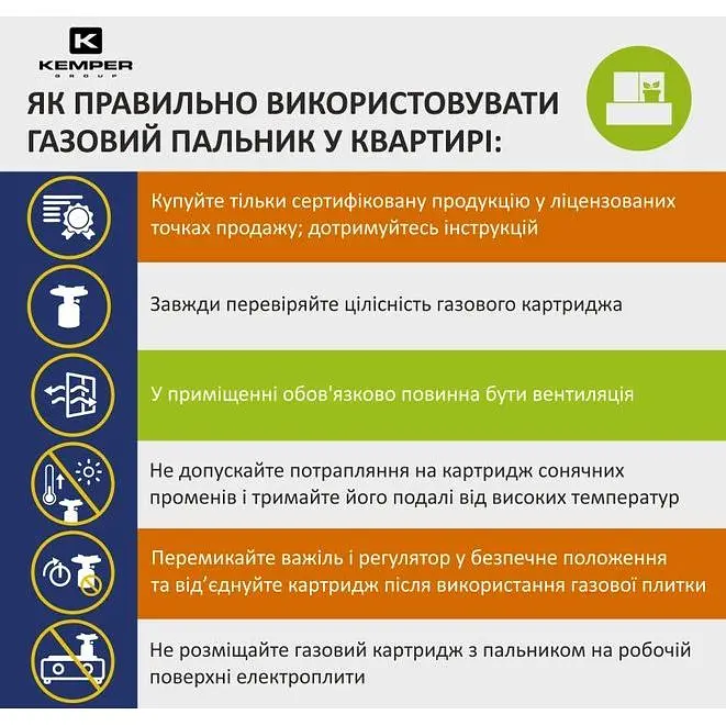 Пальник портативний Kemper KE2008CMF (127114) - фото 4
