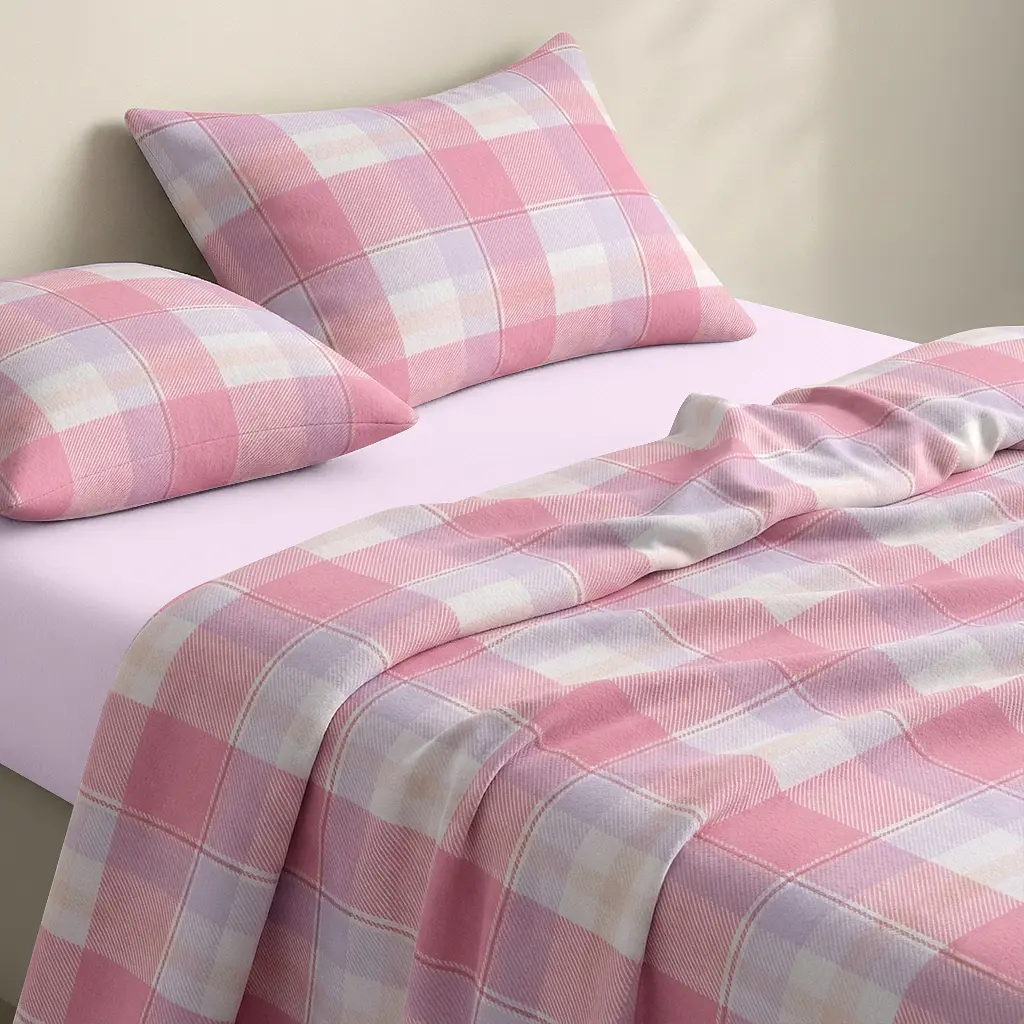 Дитяча постільна білизна фланель в ліжечко AMETHYST TARTAN CS2 COSAS (4822052500361) - фото 2