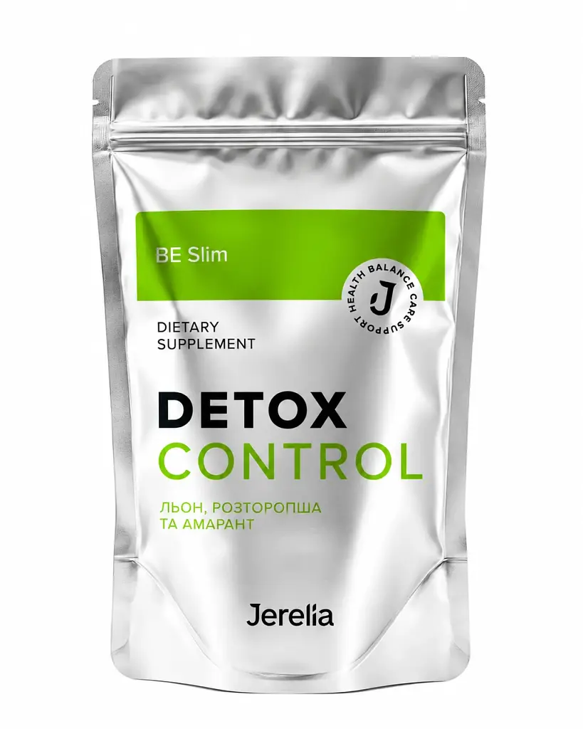 Схуднення, детокс та оздоровлення кишківника з Омега 3-6-9 Jerelia Detoxcontrol 150 г