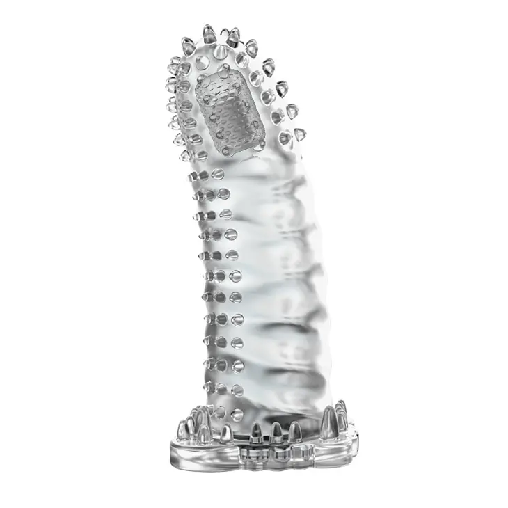 Насадка на член - Brave Man Vibrating Penis Sleeve Clear - фото 5