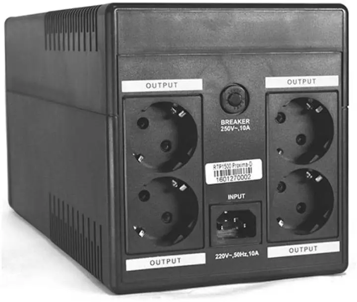 Джерело безперебійного живлення Ritar 1200 ВА / 1200 Вт / 7 А*ч (RTP1200L) - фото 2