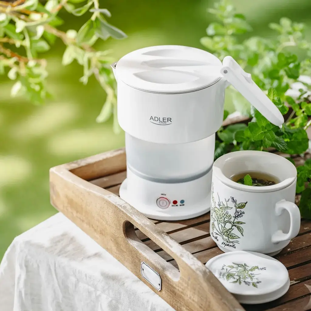 Туристический чайник Adler AD 1377 складной компактный для путешествий белый - фото 8