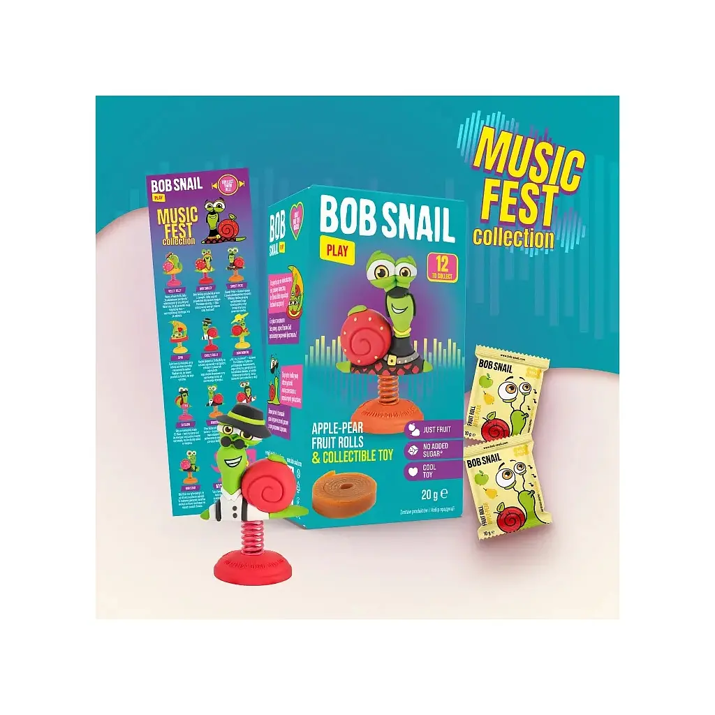 Цукерка Bob Snail Равлик Боб набір Яблуко-груша з іграшкою 20 г (4820219342748) - фото 5