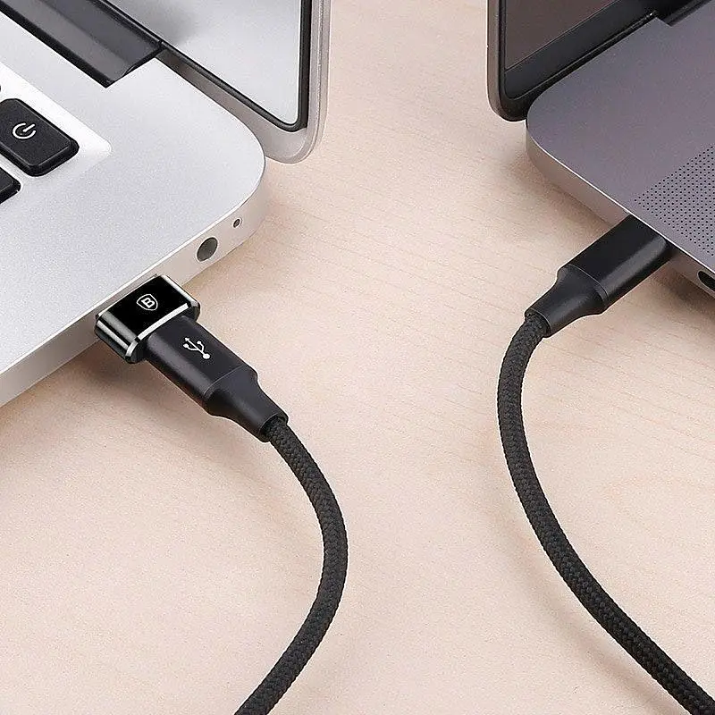 Перехідник Baseus USB to USB-C Female Black (CAAOTG-01) [76681] - фото 7
