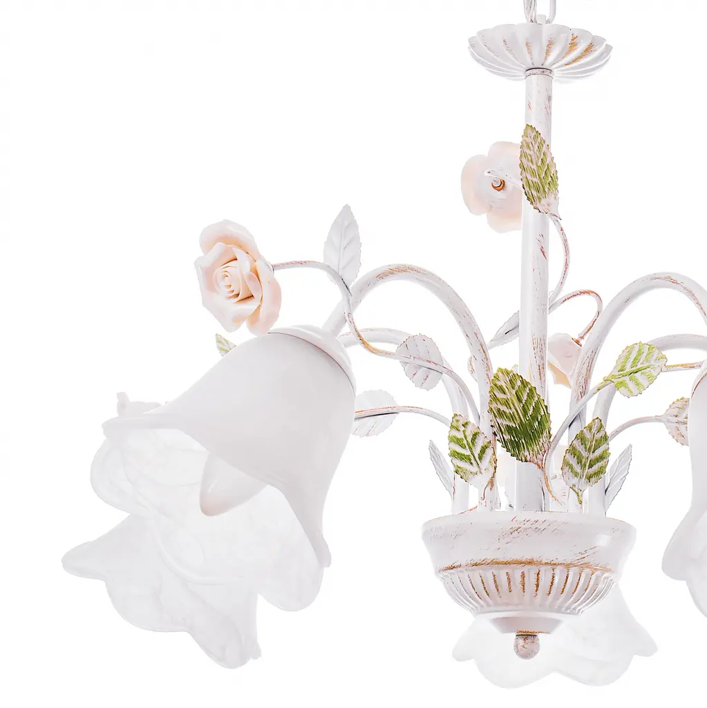 Люстра подвесная Brille флористика E27 60W WH (BKL-521S/5) - фото 2