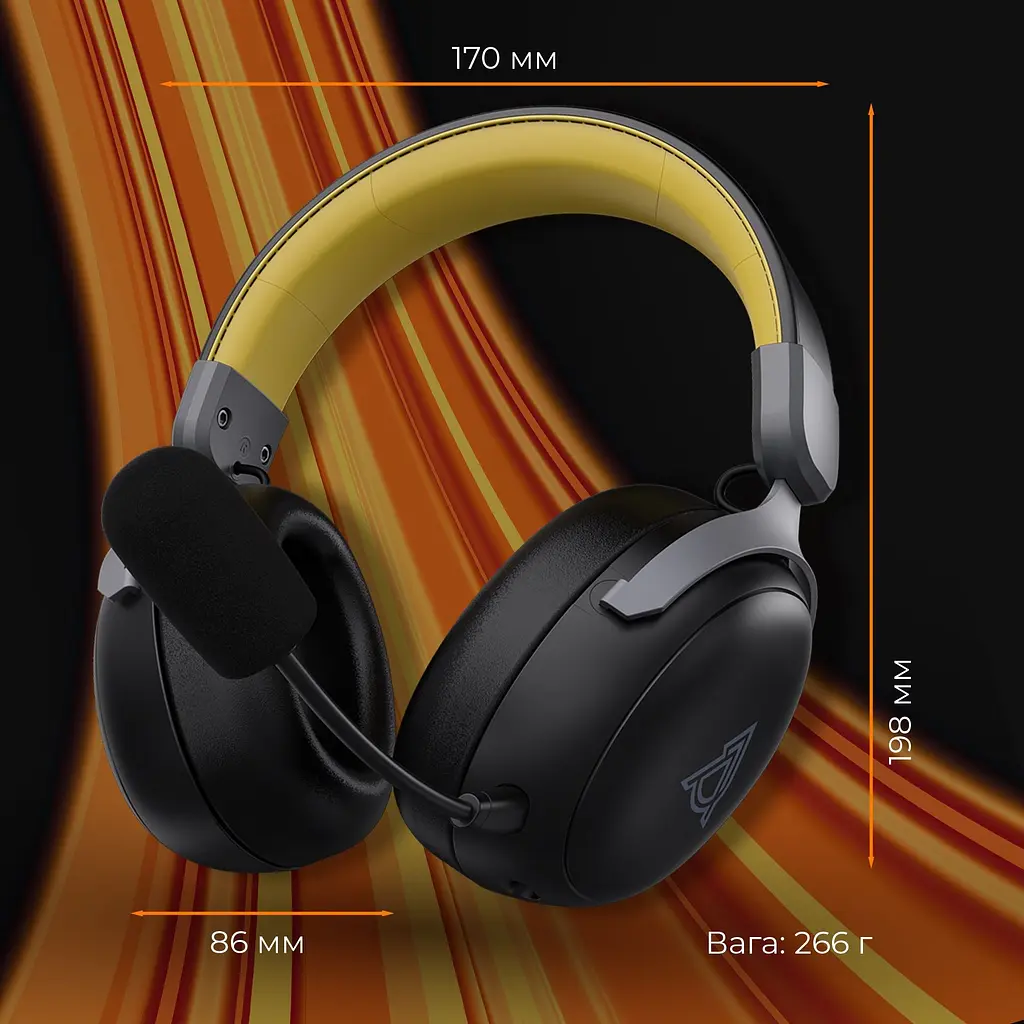 Наушники Ajazz AHM08 MAX 3-Mode Black (AHM08-MAX-BGY) - фото 15