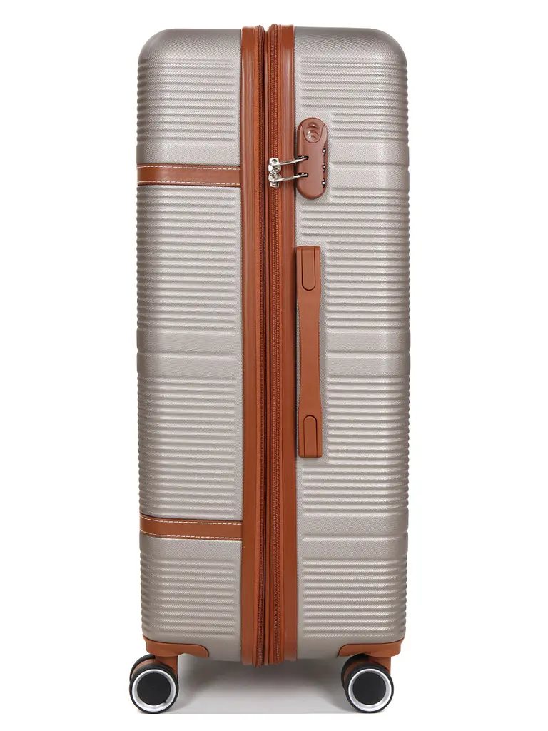 Валіза велика L ABS-пластик Worldline Airtex 629 76×52×30см 110л Шампань - фото 5