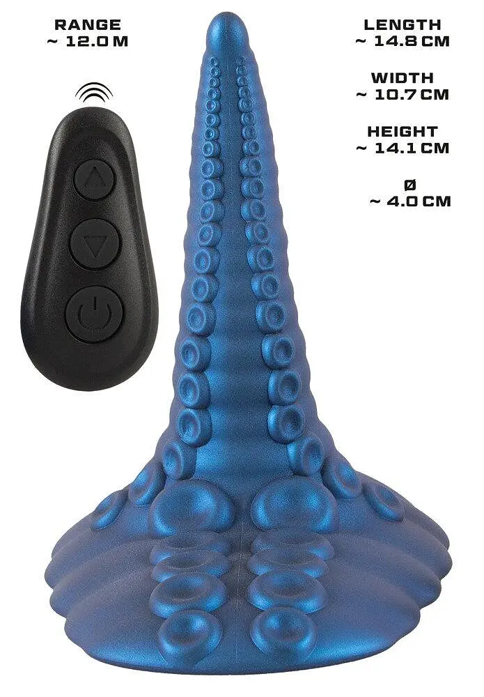 Вібратор Beasty Cocks Tentacl 14.8 см (синій) - фото 4