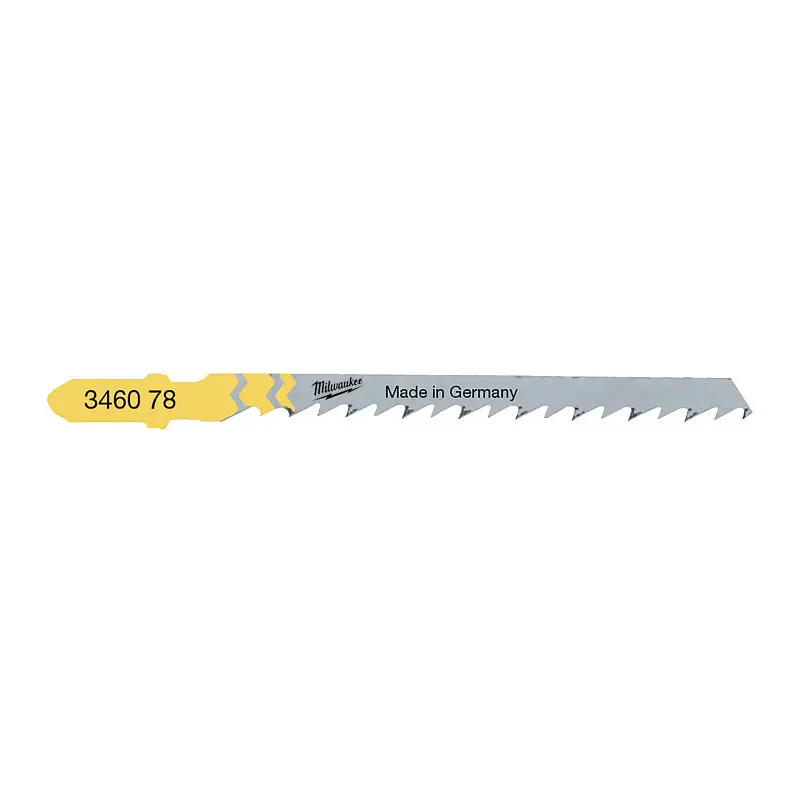 Полотна для лобзиків T244D MILWAUKEE, 75х4,0мм, (5шт), (деревина, фігурний різ) - фото 3