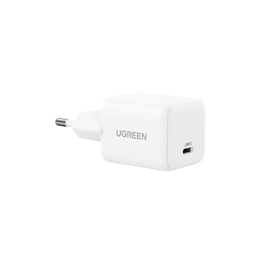 Зарядний пристрій Ugreen USB-C PD 20 Вт GaN X512 білий (55554) - фото 3