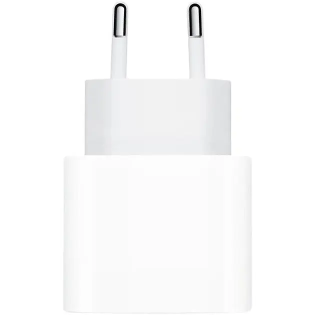Сетевое зарядное устройство для Iphone 14 Pro Max 20 W + кабель Type-C Lightning (MHJ83ZMA/A) коробка - фото 5