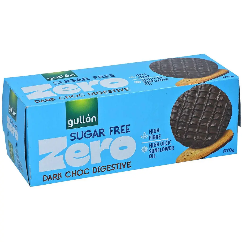 Печиво без цукру GULLON ZERO Digestive Dark Choc 270 г - фото 2